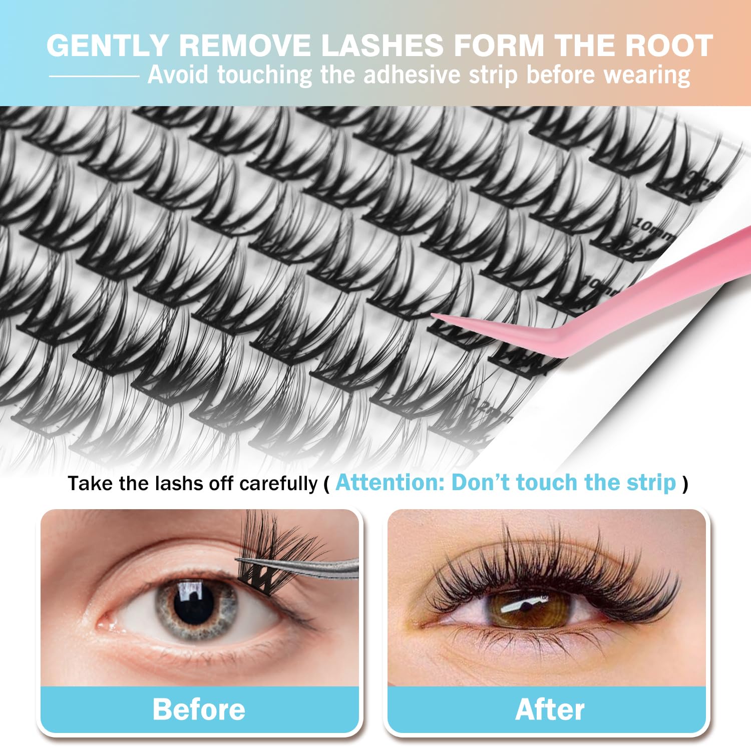 Madam Fifi feather-light fibers blend seamlessly with natural lashes.