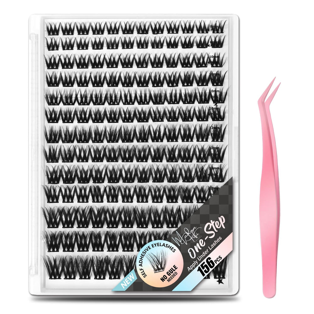 Madam Fifi self-adhesive lash clusters kit for quick, mess-free glam.
