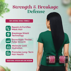 Madani Naturals Chebe powder close-up signals rich natural blend.