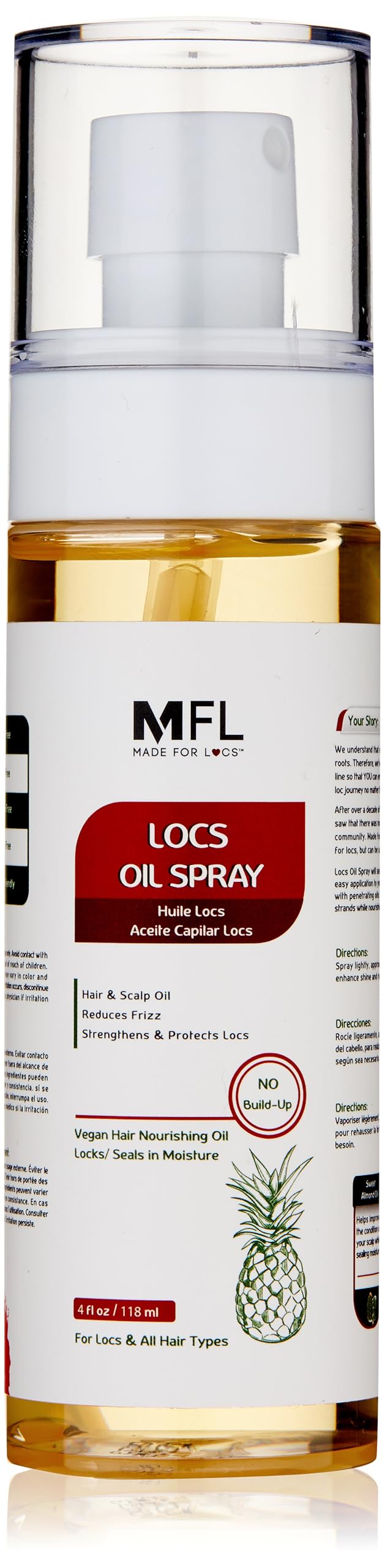 Made For Locs: botella de spray con aplicación suave para cuero cabelludo hidratado.