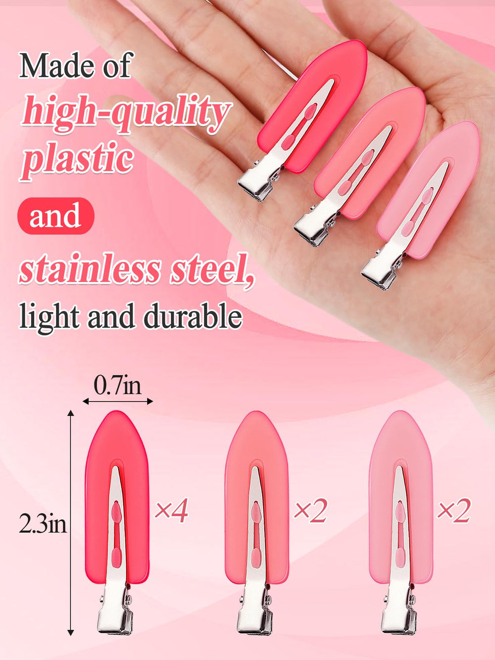 MADHOLLY eight-piece set displayed for versatile sectioning during styling