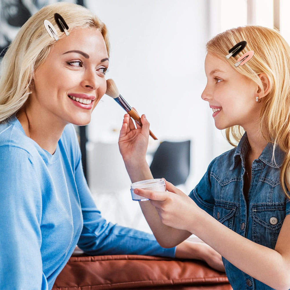 MADHOLLY white no-bend clip keeps hair tidy and in place.