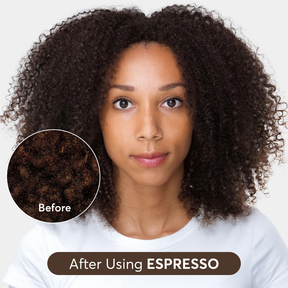 Espresso gloss neutralizes brassiness on medium to dark brown hair.