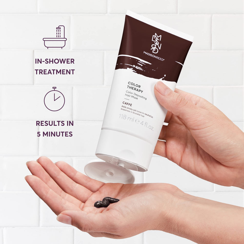 Madison Reed Color Therapy Caffé hair mask texture emphasizes rich hydration and conditioning