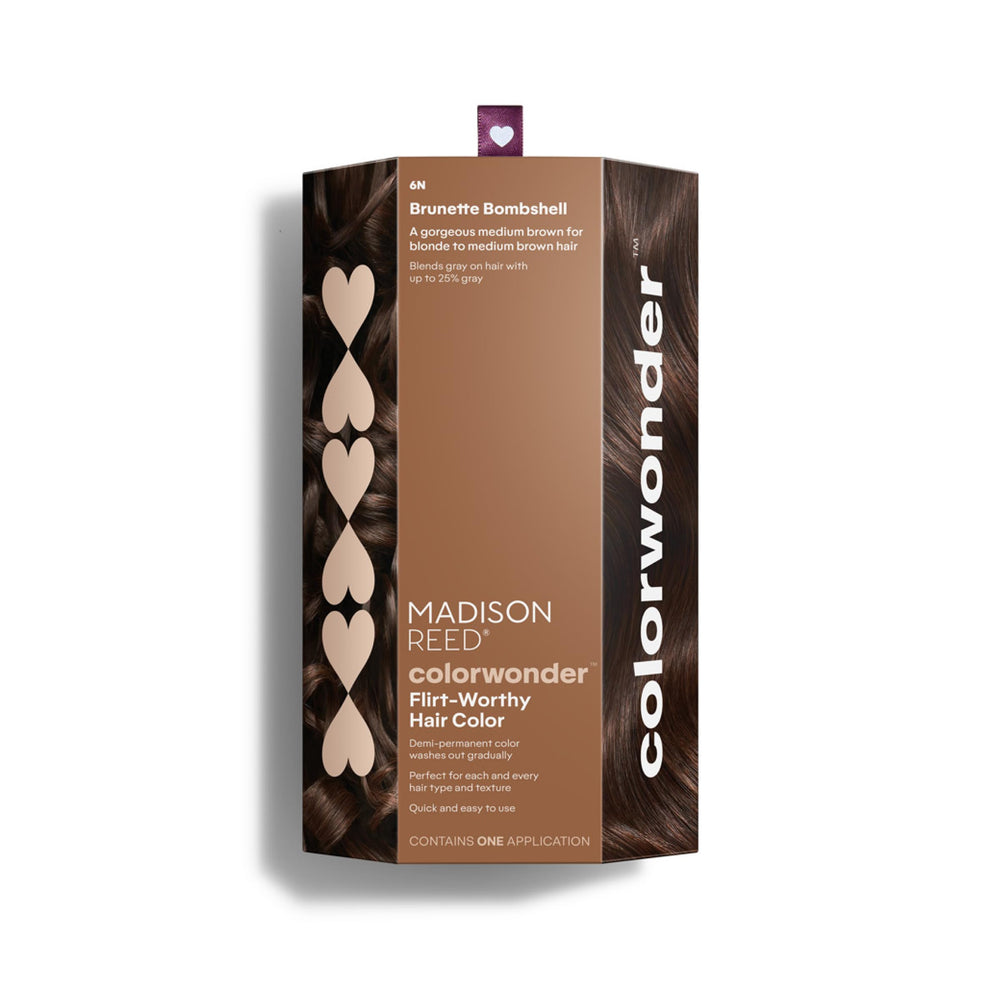 Madison Reed ColorWonder Brunette Bombshell 6N bottle for at-home color application.