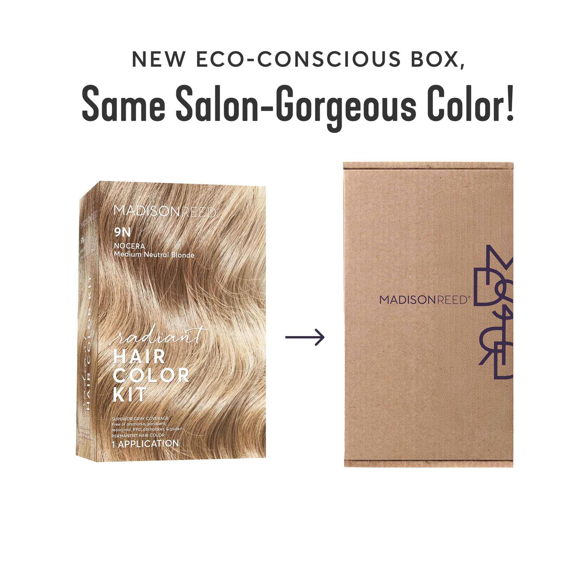 Nocera Blonde shade shows dimensional color with subtle gray diffusion.