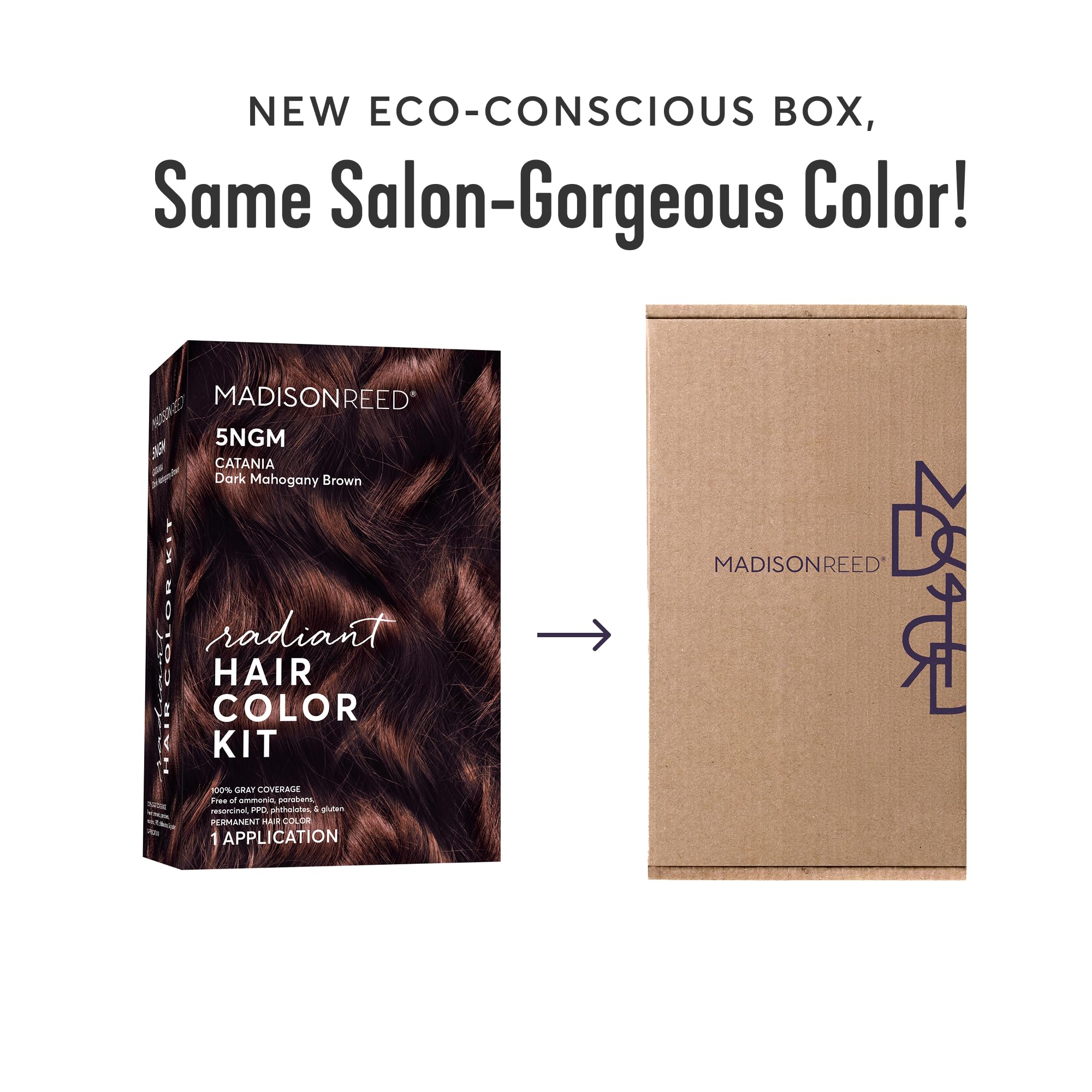 Madison Reed color cream tube ready for at-home application