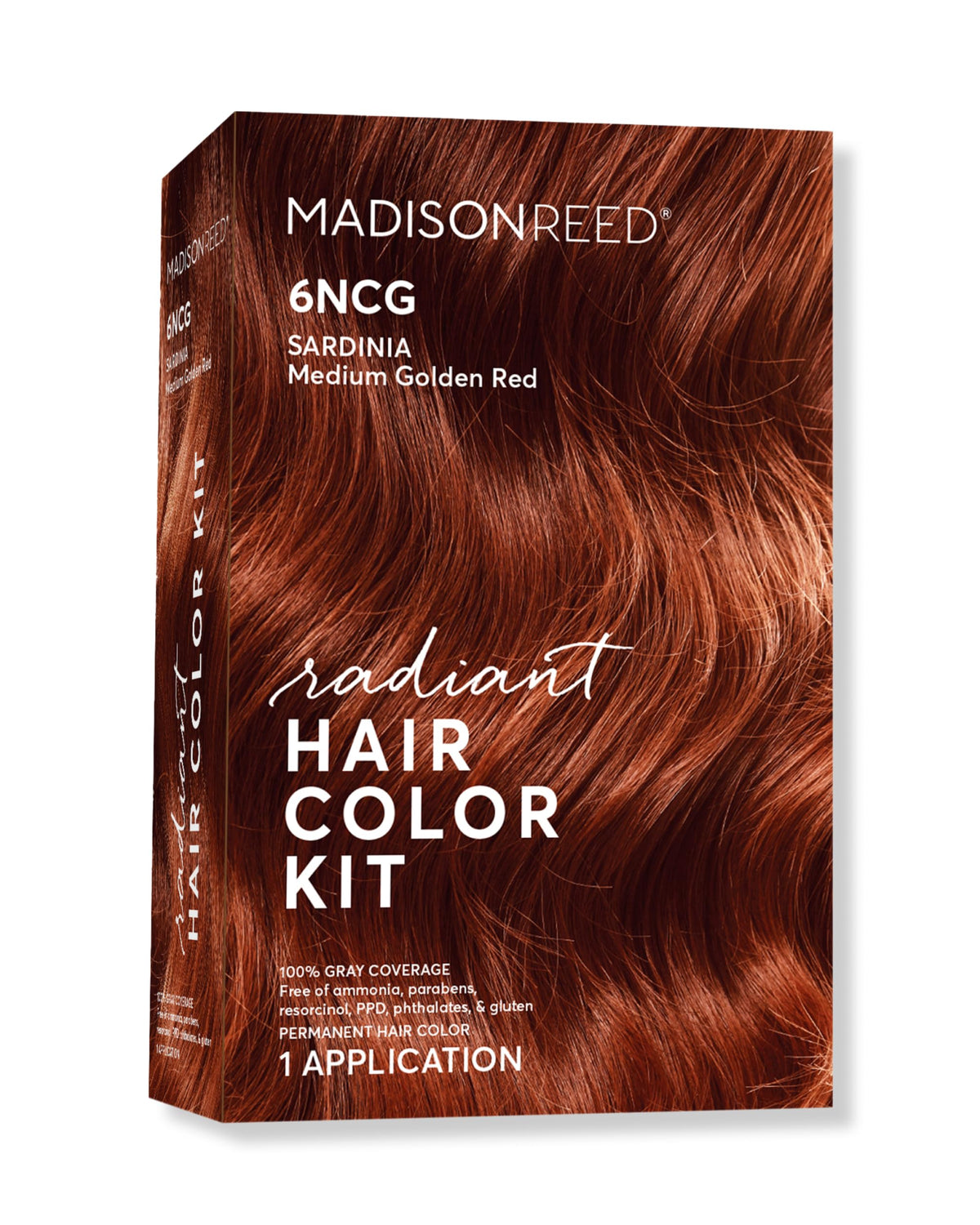 Madison Reed 6NCG Sardinia Red bottle for natural gray blending.