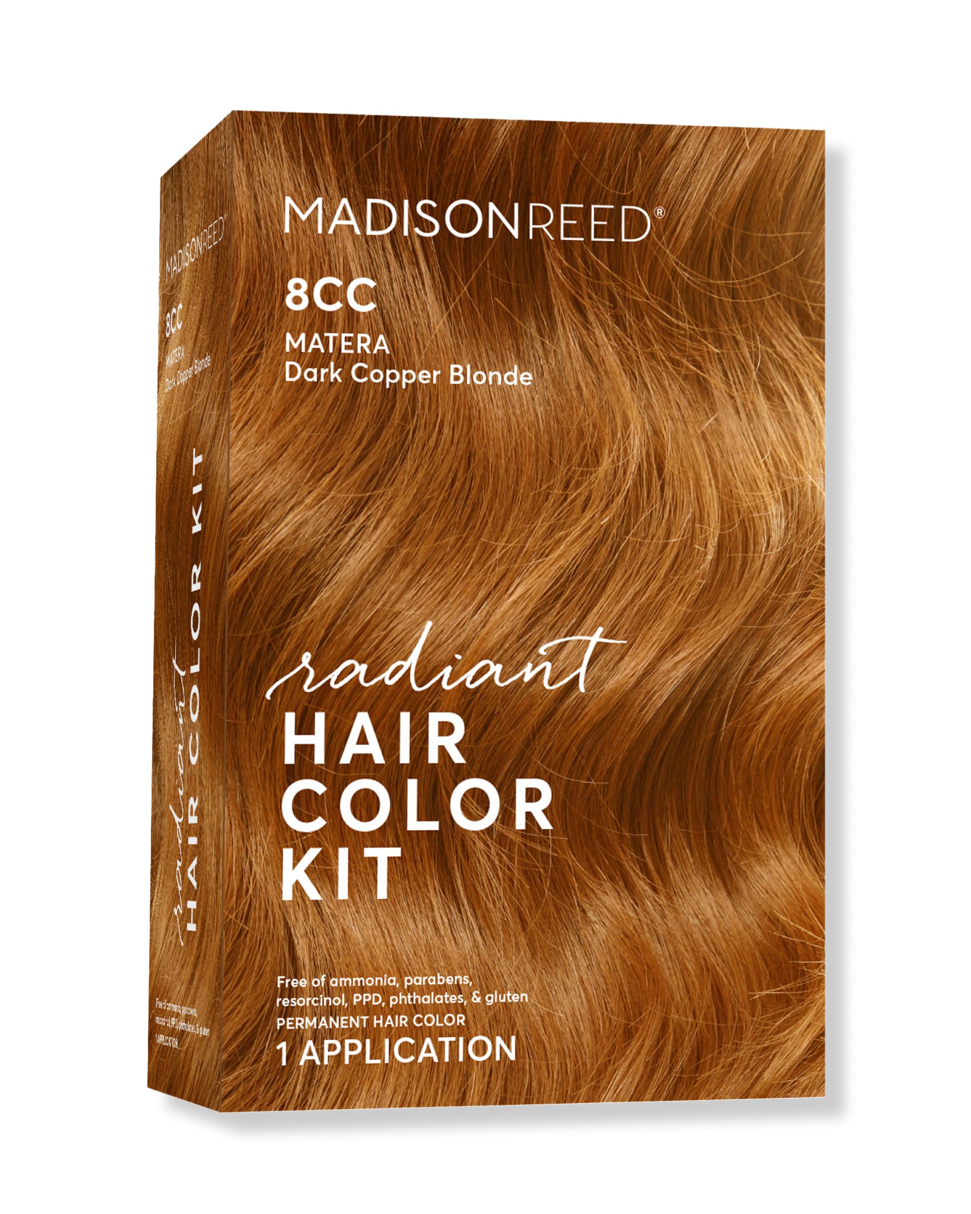 Madison Reed Radiant Color Kit pack shot showing an all-in-one at-home color solution