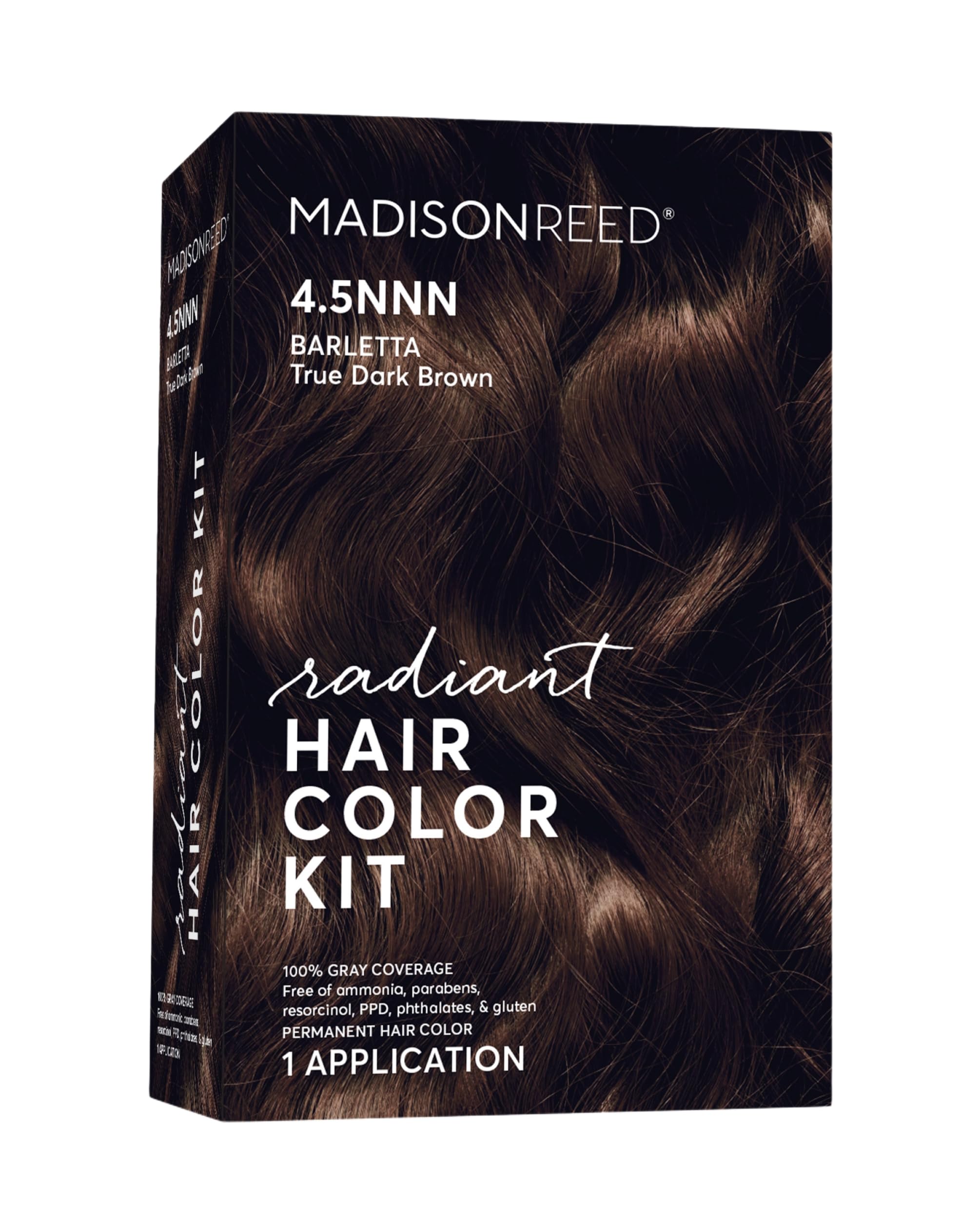 Madison Reed Radiant Color Kit Barletta Brown packaging, all-in-one at-home color solution