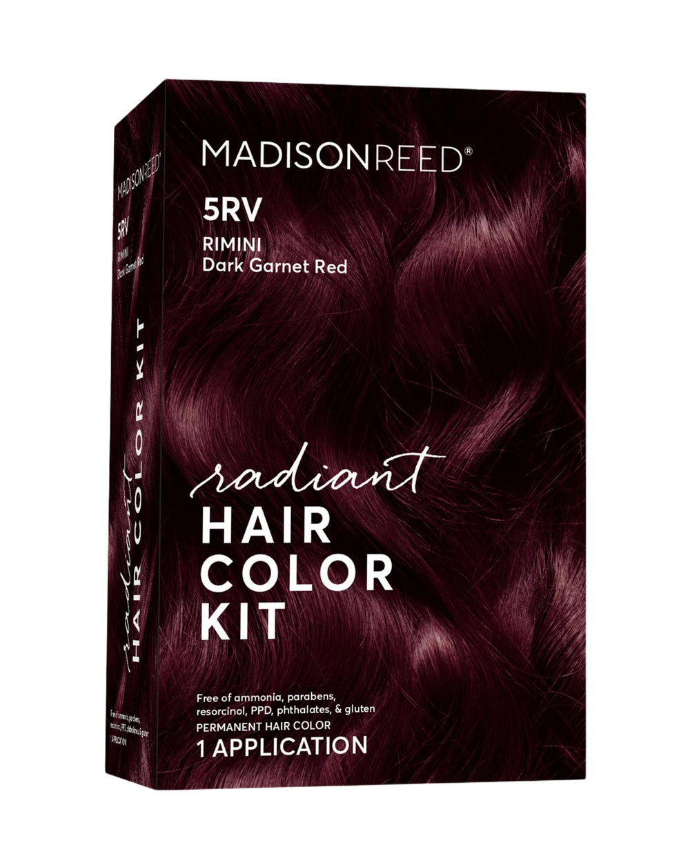 Madison Reed Radiant Color kit contents laid out for at-home application.
