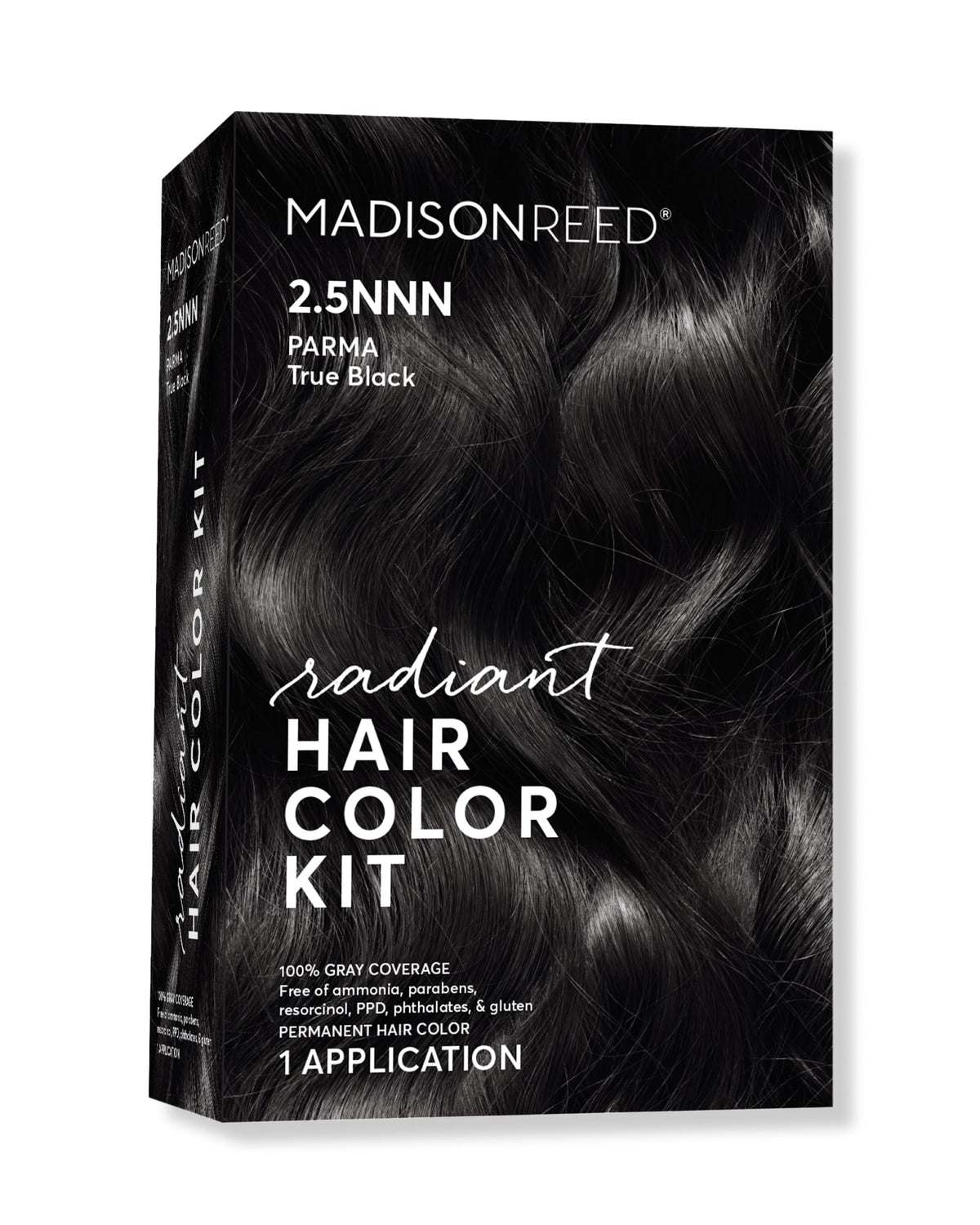Madison Reed Radiant Color Kit cream color Soft Black for even gray coverage