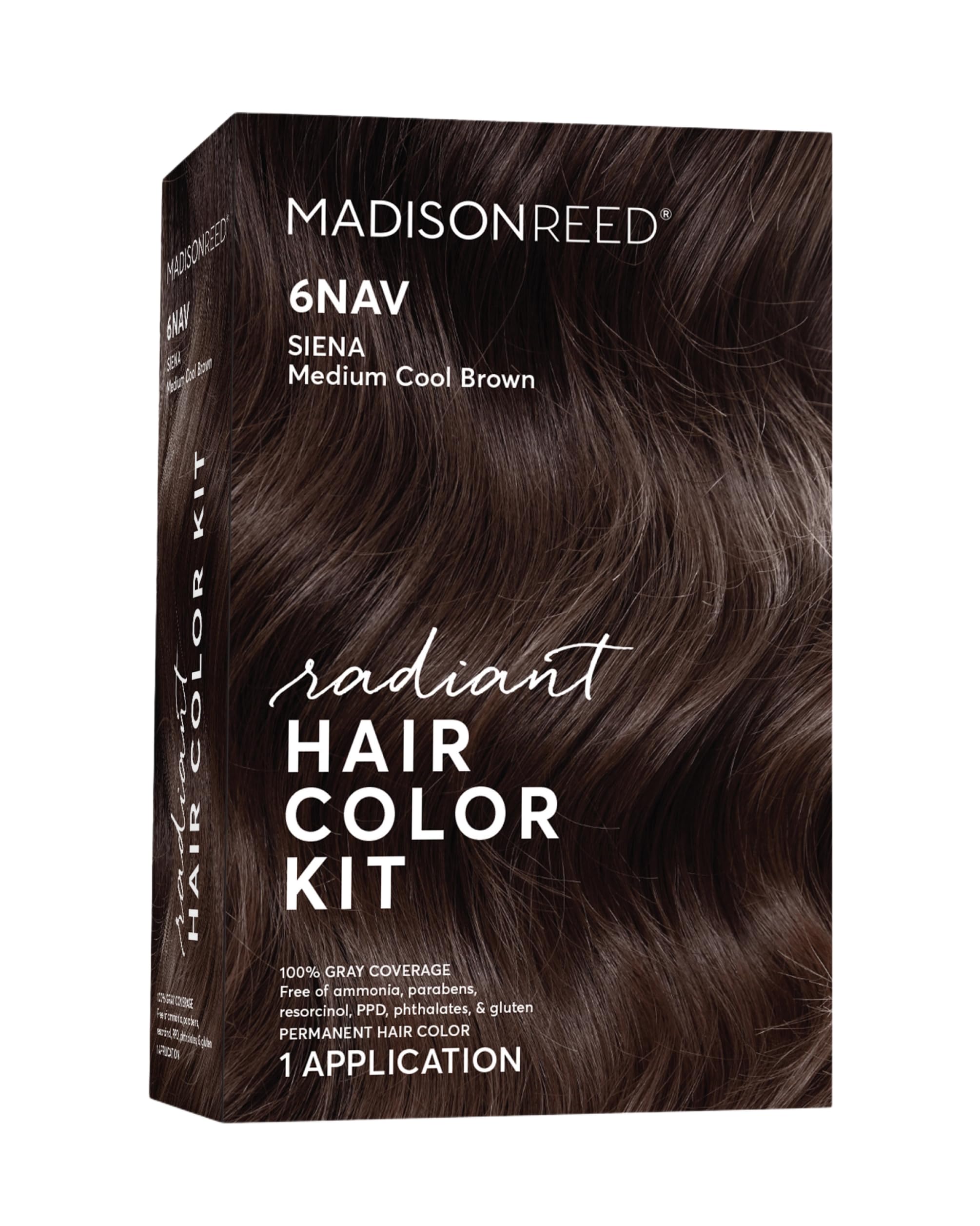 Madison Reed Radiant Color Kit cream color for Siena Brown, gray blending.