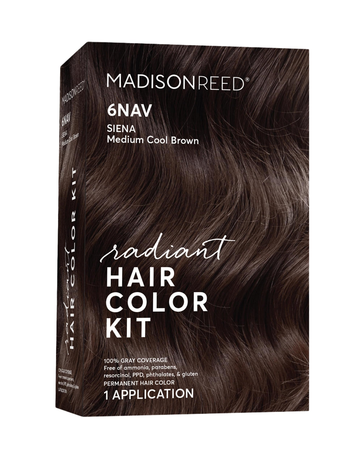 Madison Reed Radiant Color Kit cream color for Siena Brown, gray blending.