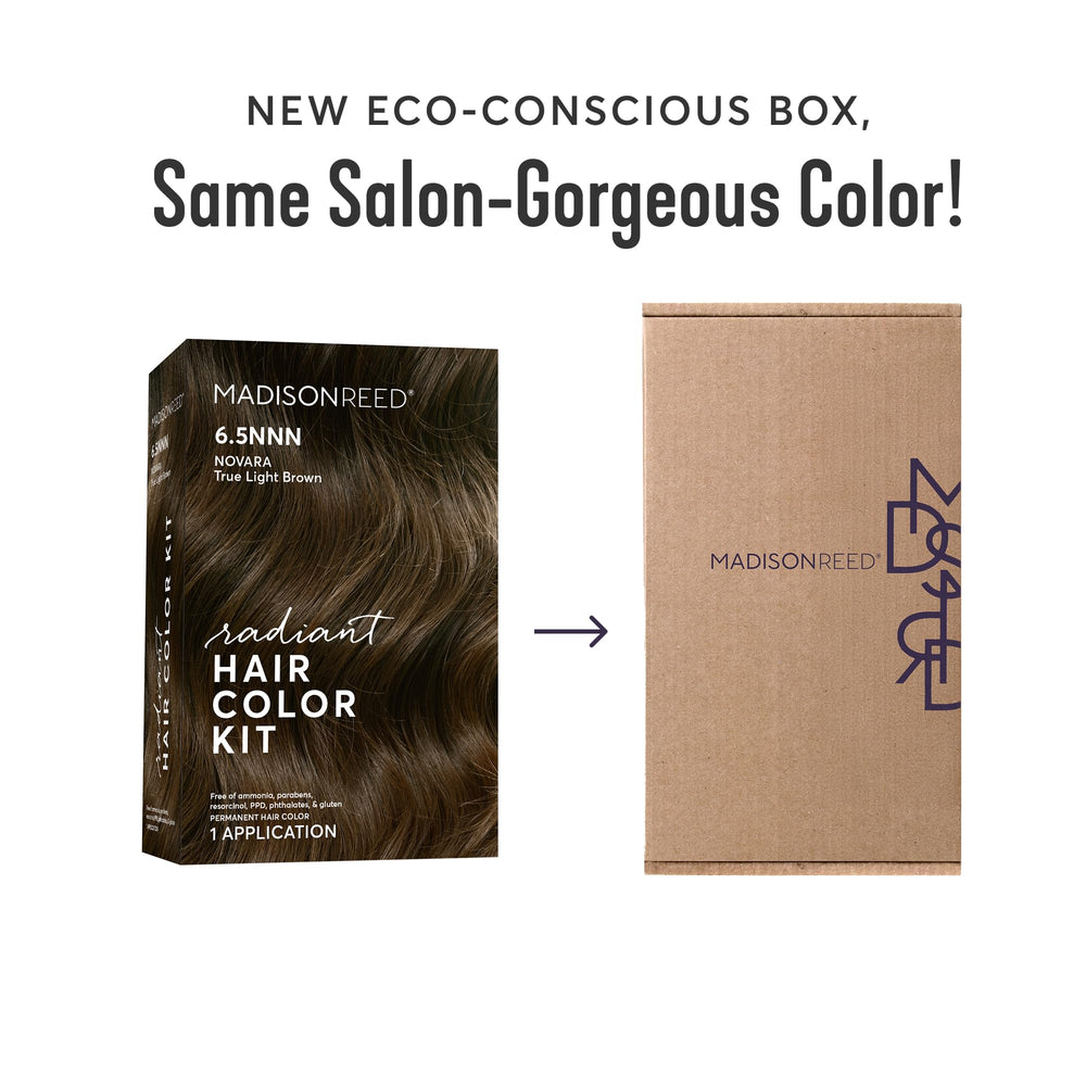 Madison Reed Radiant color kit ingredients highlight keratin, argan oil, and ginseng.