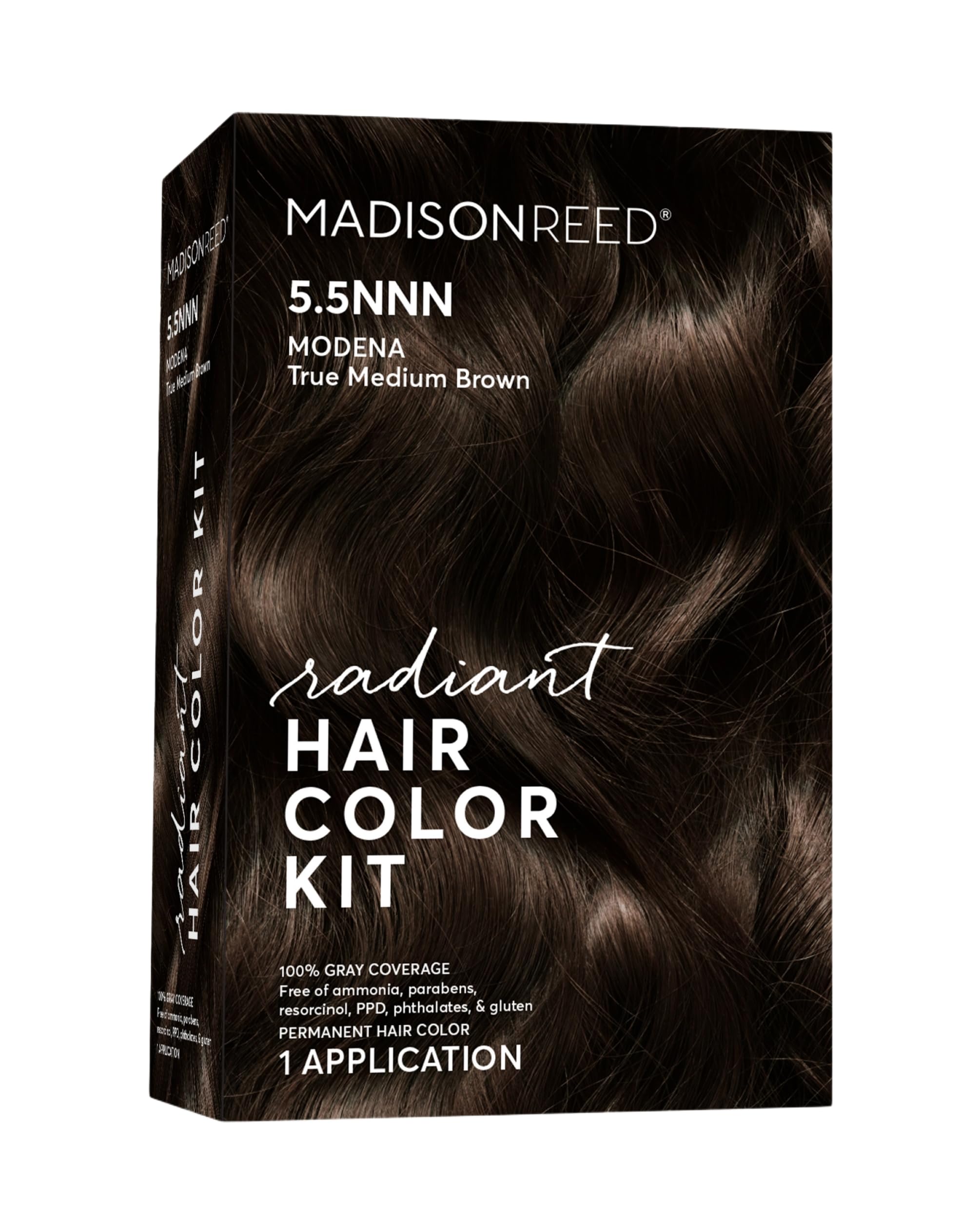 Madison Reed Radiant Modena Brown color being applied for complete gray coverage