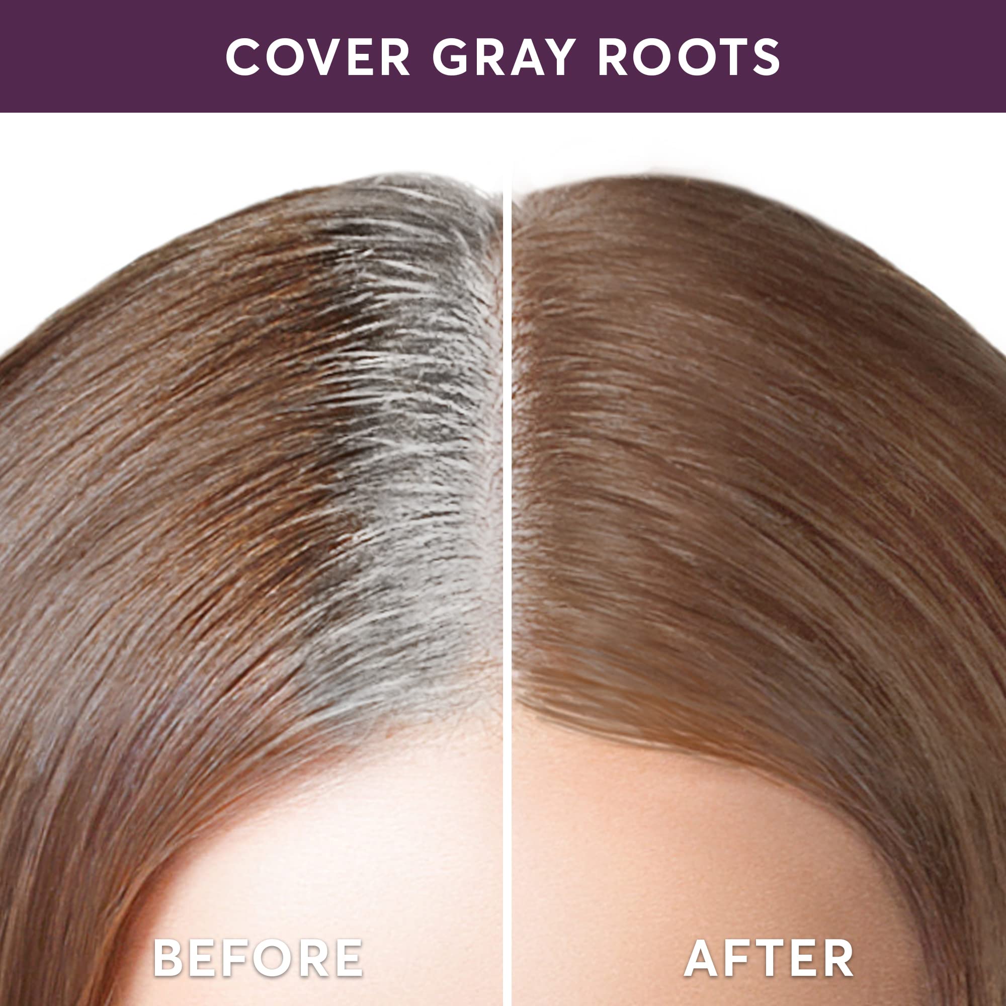 Rain- and sweat-proof formula helps color stay through daily activities.