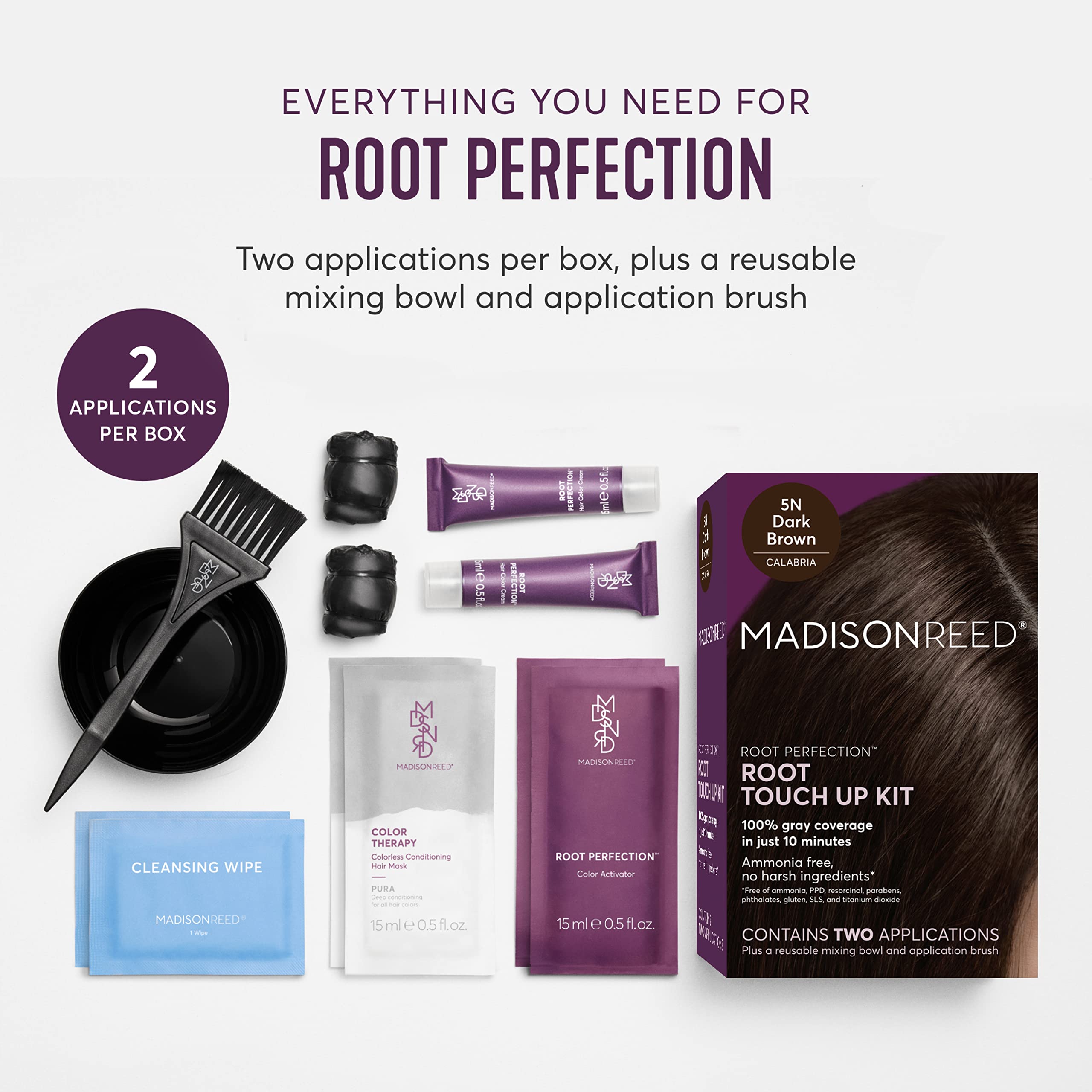 Madison Reed Root Perfection color cream blends with your shade for natural coverage.