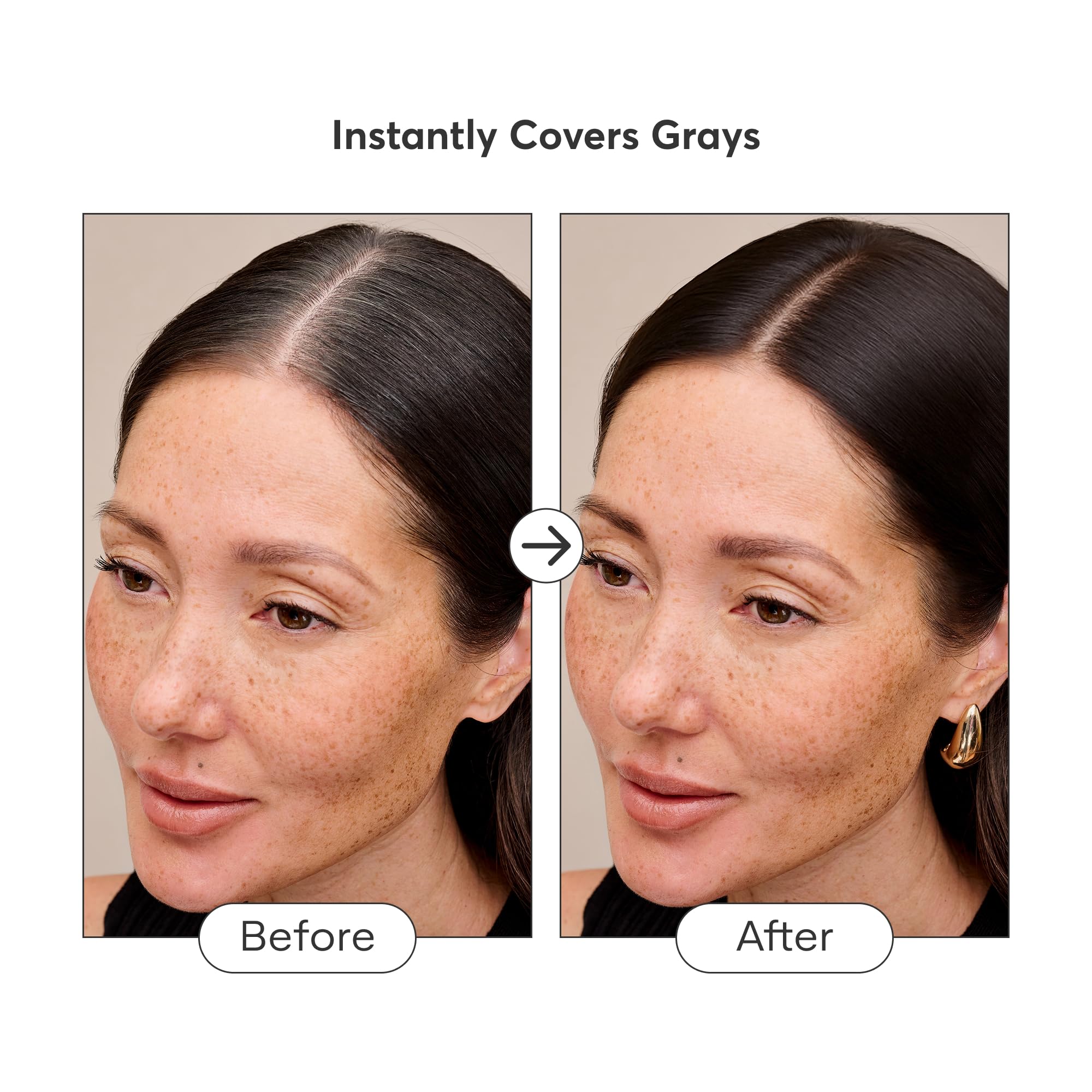 Madison Reed The Gray Escape brow-application shot shows clean, controlled color delivery.