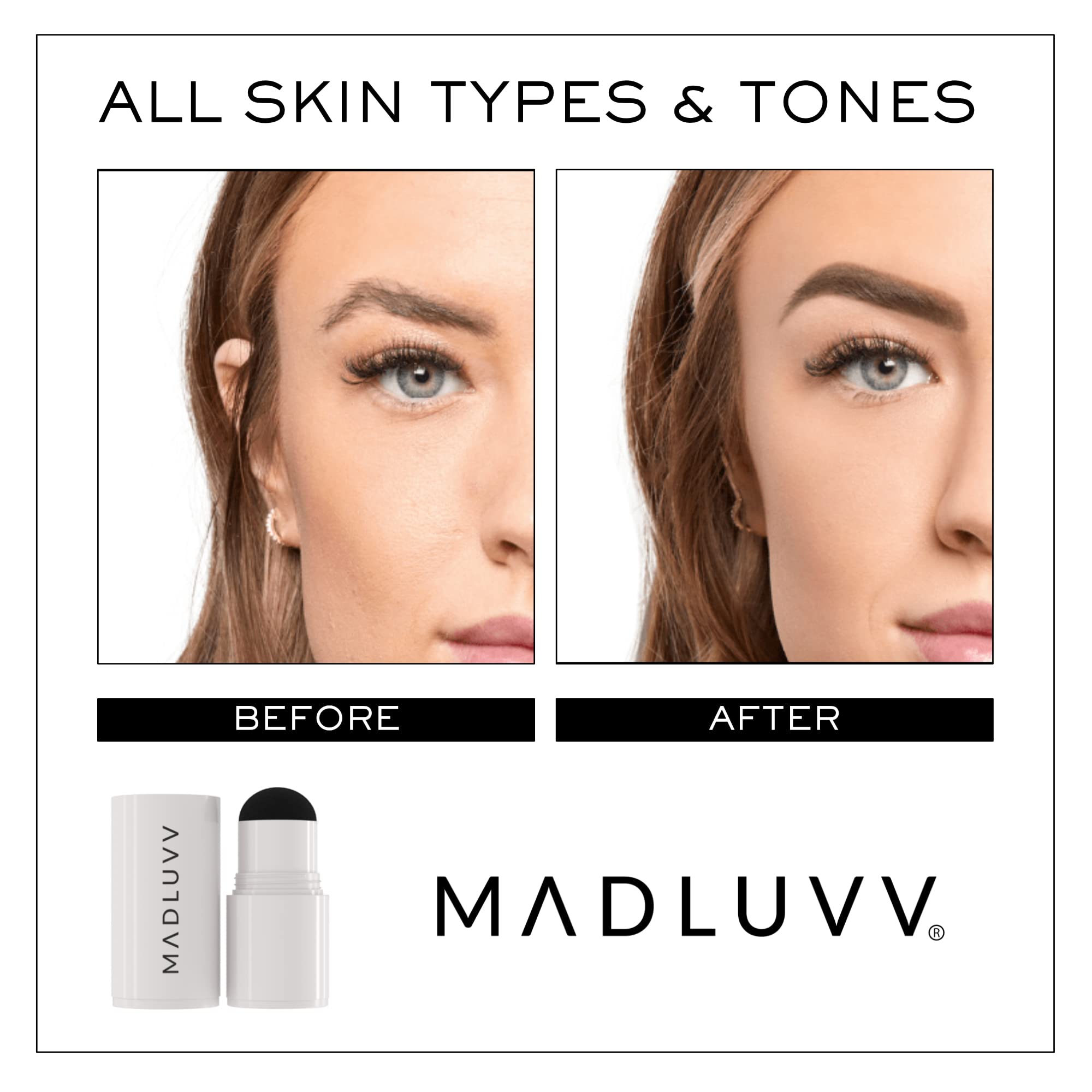 MADLUVV Brow Stamp Refill ideal for hairline touch-ups and gray coverage.