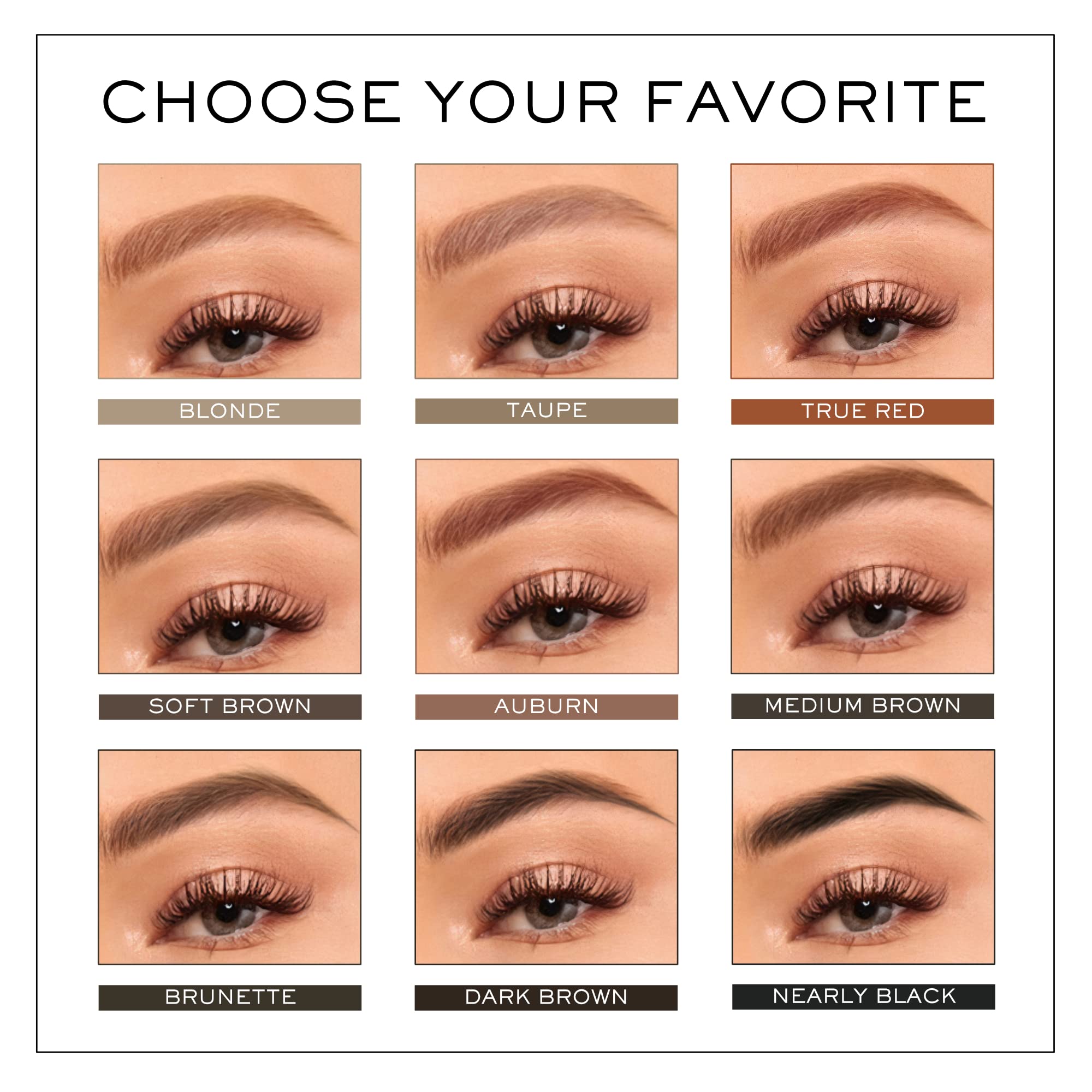 MADLUVV Brow Stamp Refill works on skin and hair for versatile coverage.