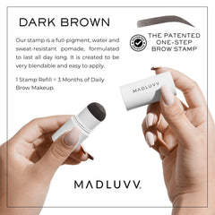 MADLUVV sello para cejas con esponja, aplica con precisión