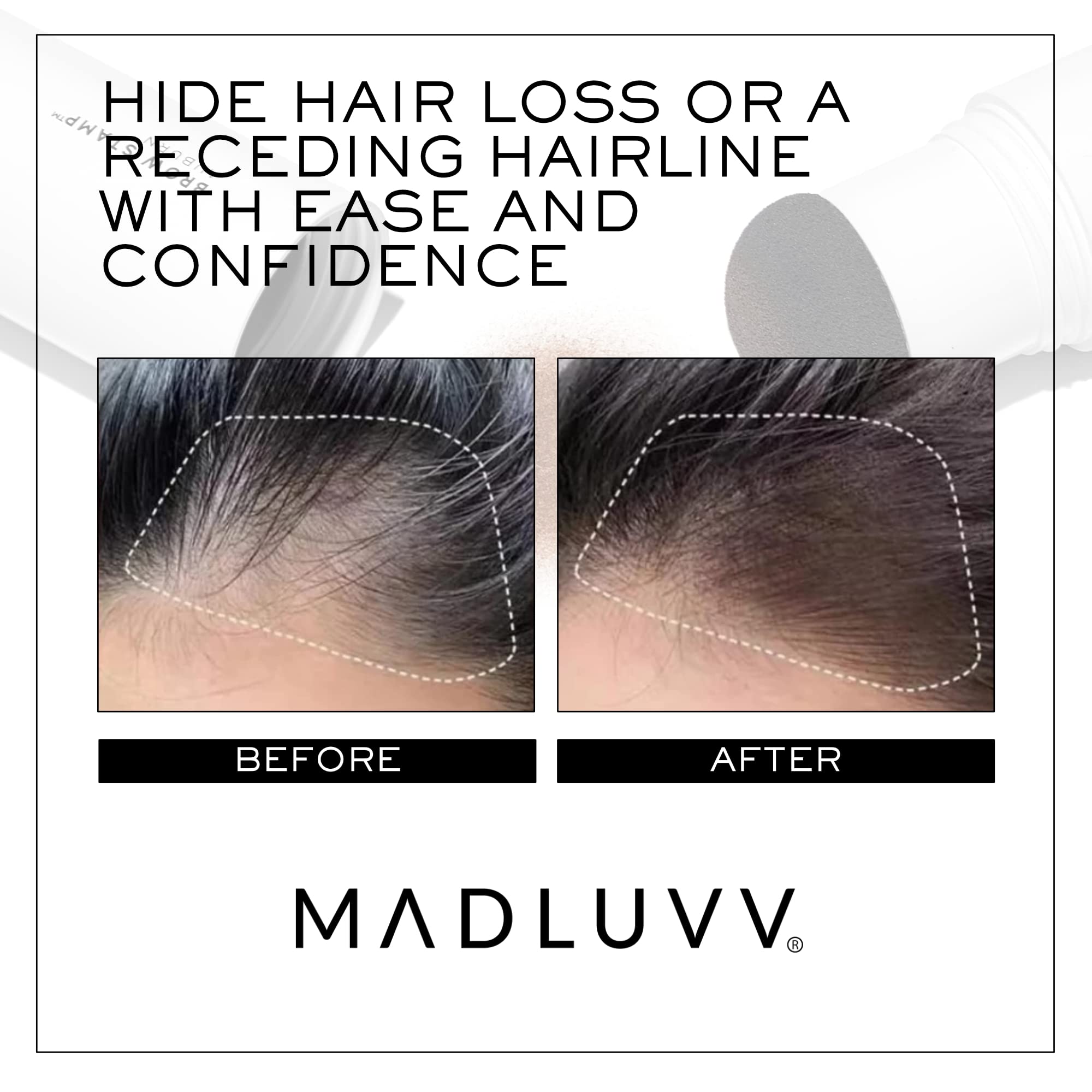 MADLUVV sello tono marrón oscuro, acabado natural