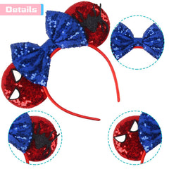 Diadema MADO orejas araña brillantes, para disfraces de niñas y adultos en fiestas.