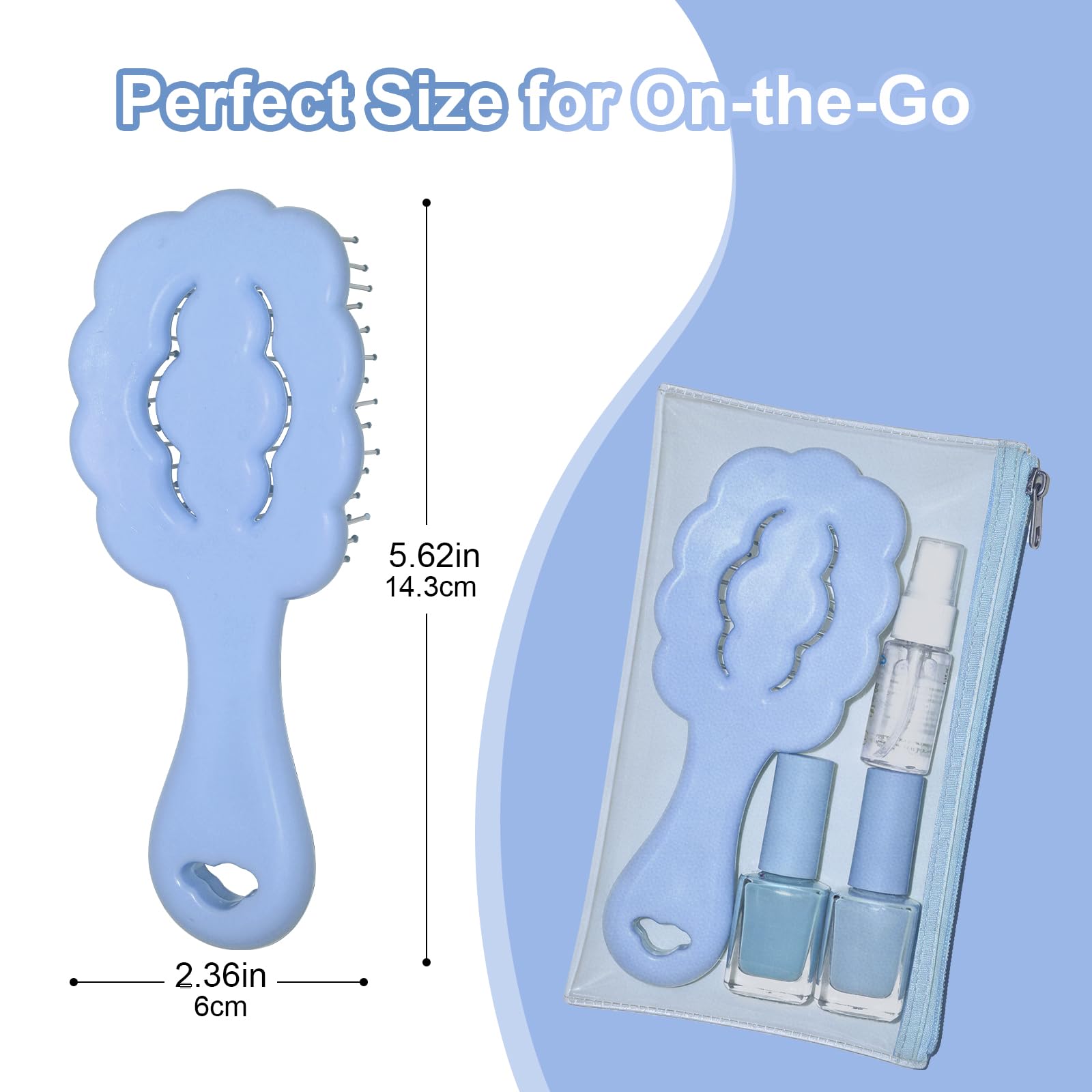 MAEELOU cloud shape brush close-up shows smooth bristles gliding through coats.