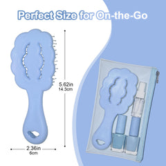 MAEELOU cloud shape brush close-up shows smooth bristles gliding through coats.