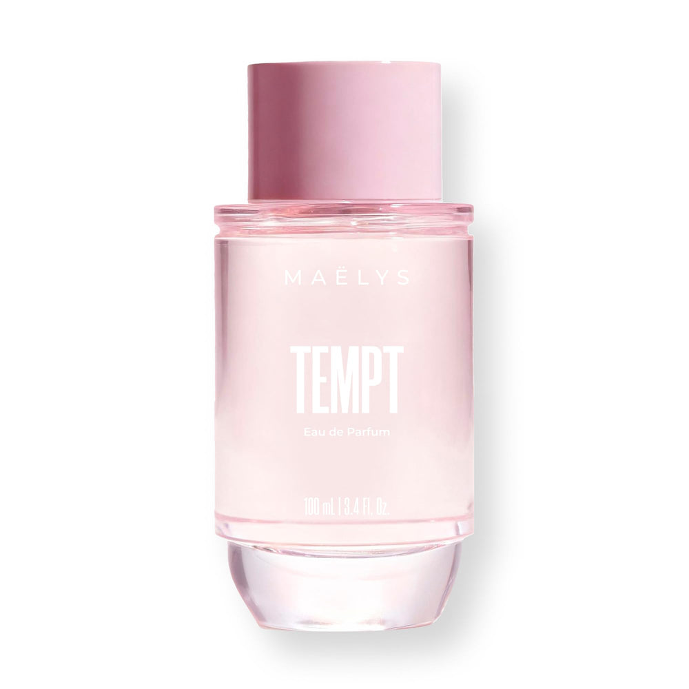 MAËLYS TEMPT bottle front highlighting sparkling citrus for daytime freshness.