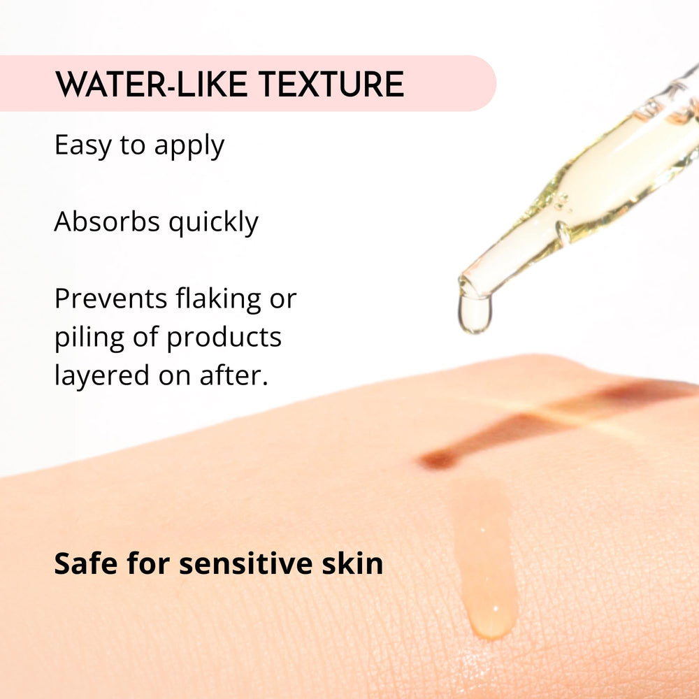 MAELOVE Glow Maker label close-up confirming unscented, fragrance-free formula.