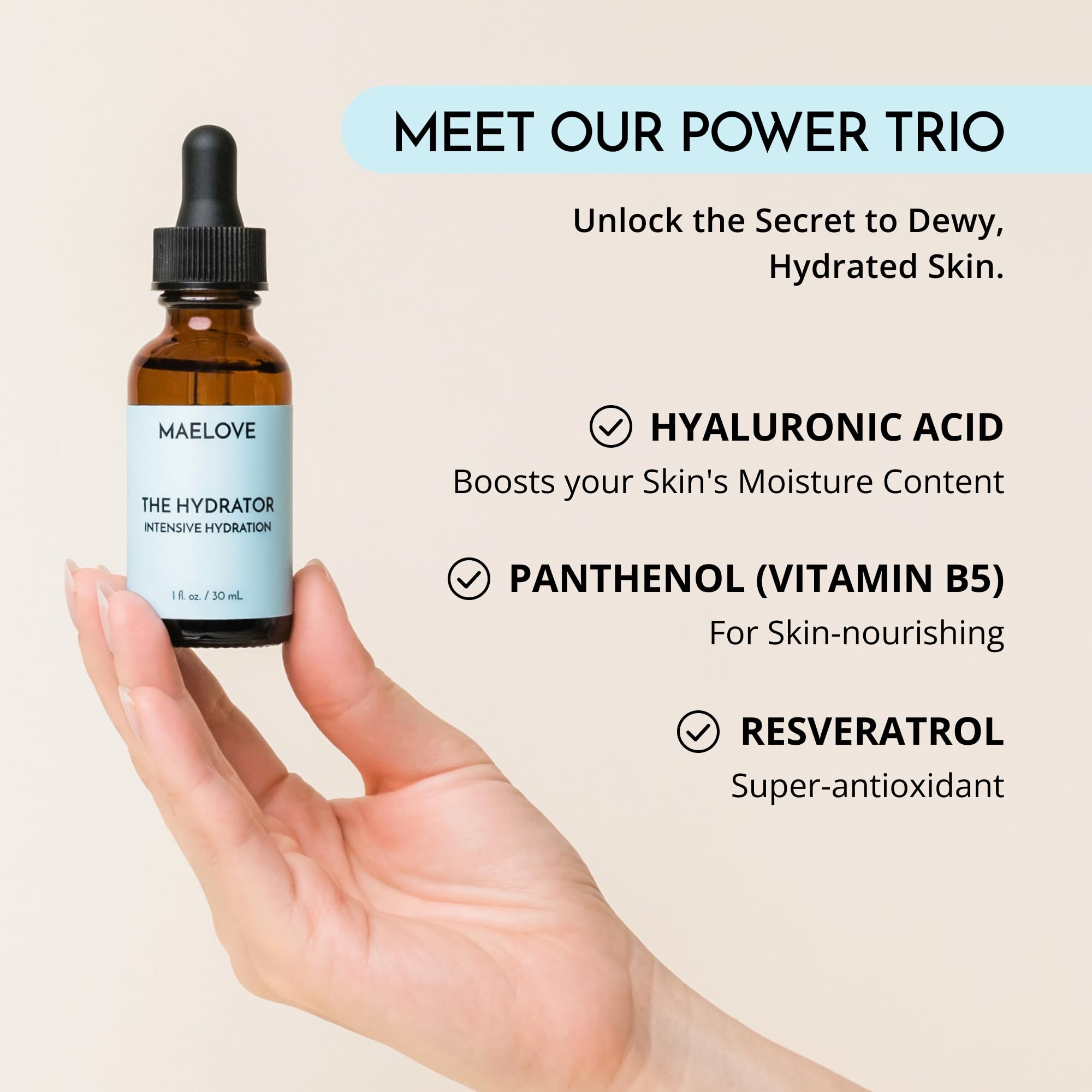 MAELOVE Hydrator in routine application demonstrating quick absorption