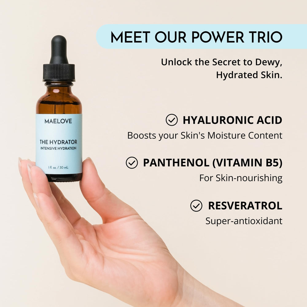 MAELOVE Hydrator in routine application demonstrating quick absorption