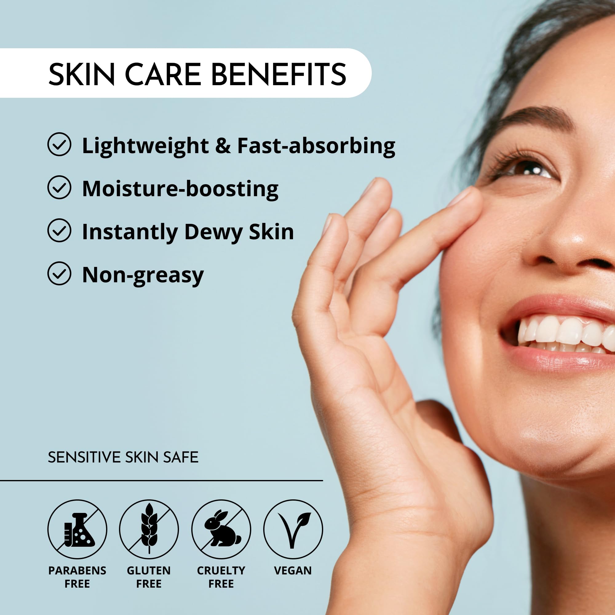 MAELOVE Hydrator texture close-up emphasizes non-greasy absorption