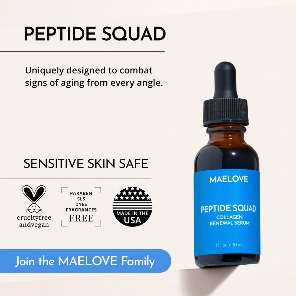 Maelove serum packaging box image communicates premium skincare ritual and gift-ready presentation