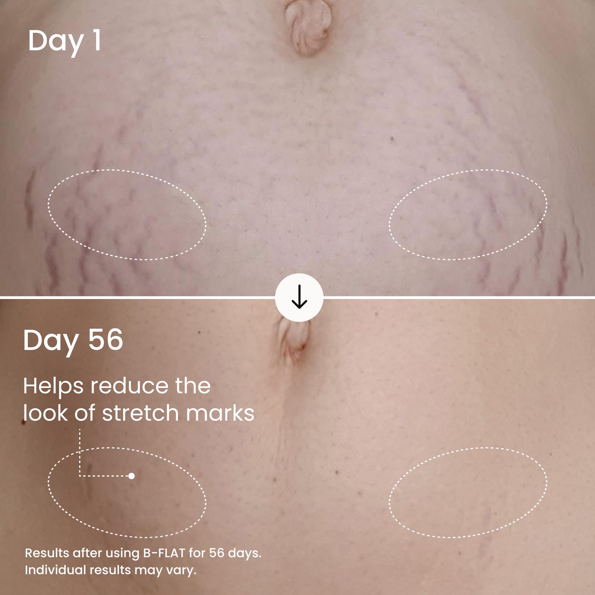 MAËLYS B-FLAT texture shot shows creamy formula for daily moisturization.