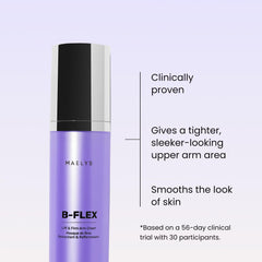 Maelys B-FLEX arm cream front view on tube for targeted firming