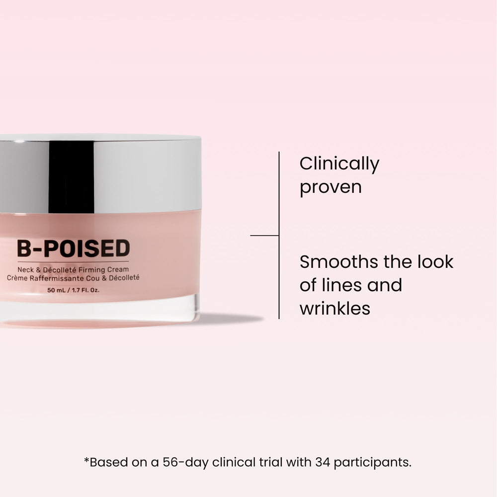 MAËLYS B-POISED cream texture swatch on skin for a smooth feel.