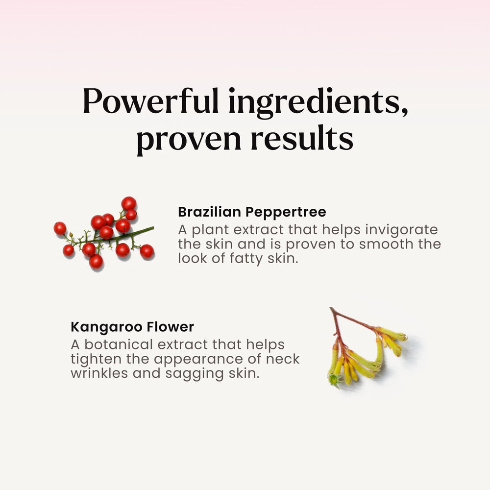 MAËLYS B-POISED Kangaroo Flower ingredient image suggesting tightening effect.