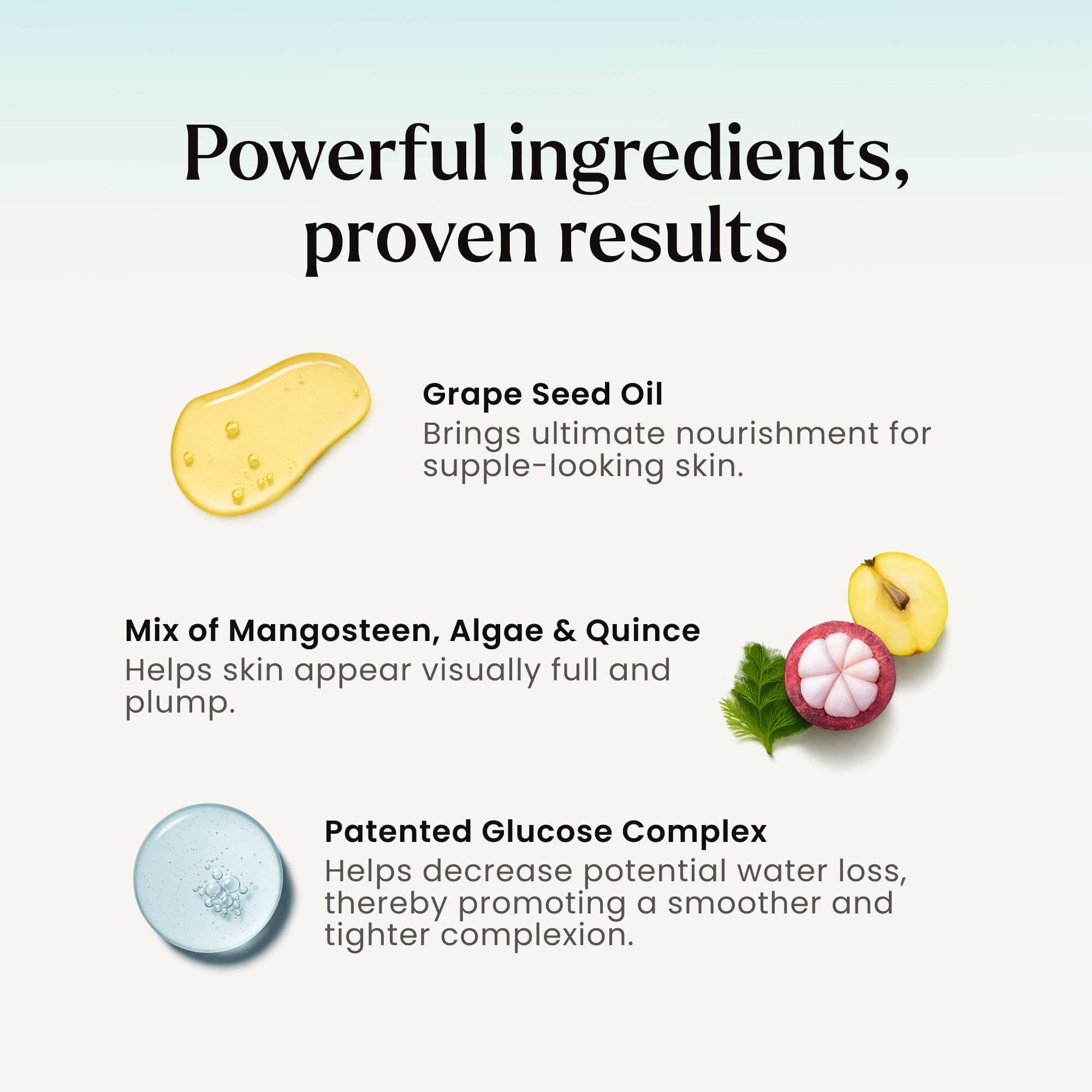 MAËLYS B-THICC grape seed oil nourishes and smooths skin.