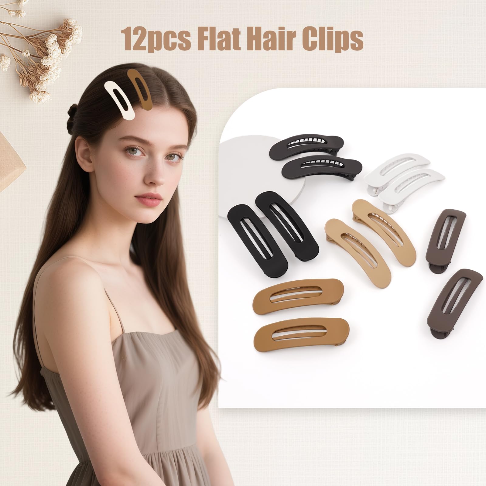 Maeups flat clip ultra-low profile close-up showing comfortable design.