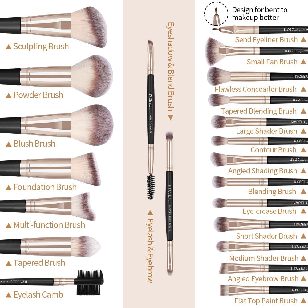 Magefy foundation brush for flawless, even coverage and smooth texture.