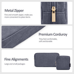 MAGEFY Small Makeup Bag DeepGrey lightweight and easy to carry.
