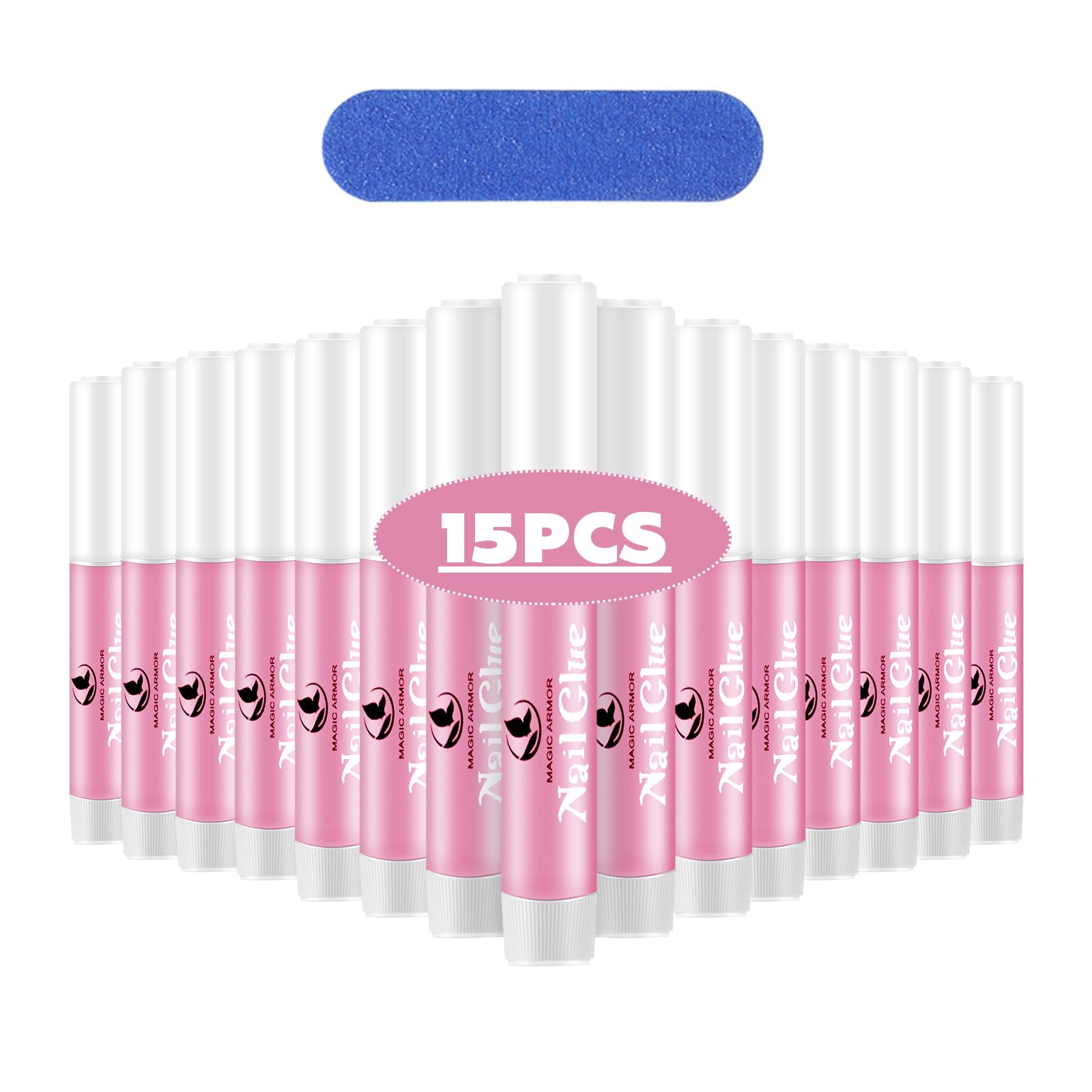 MAGIC ARMOR pegamento para uñas acrílicas con alta adherencia.