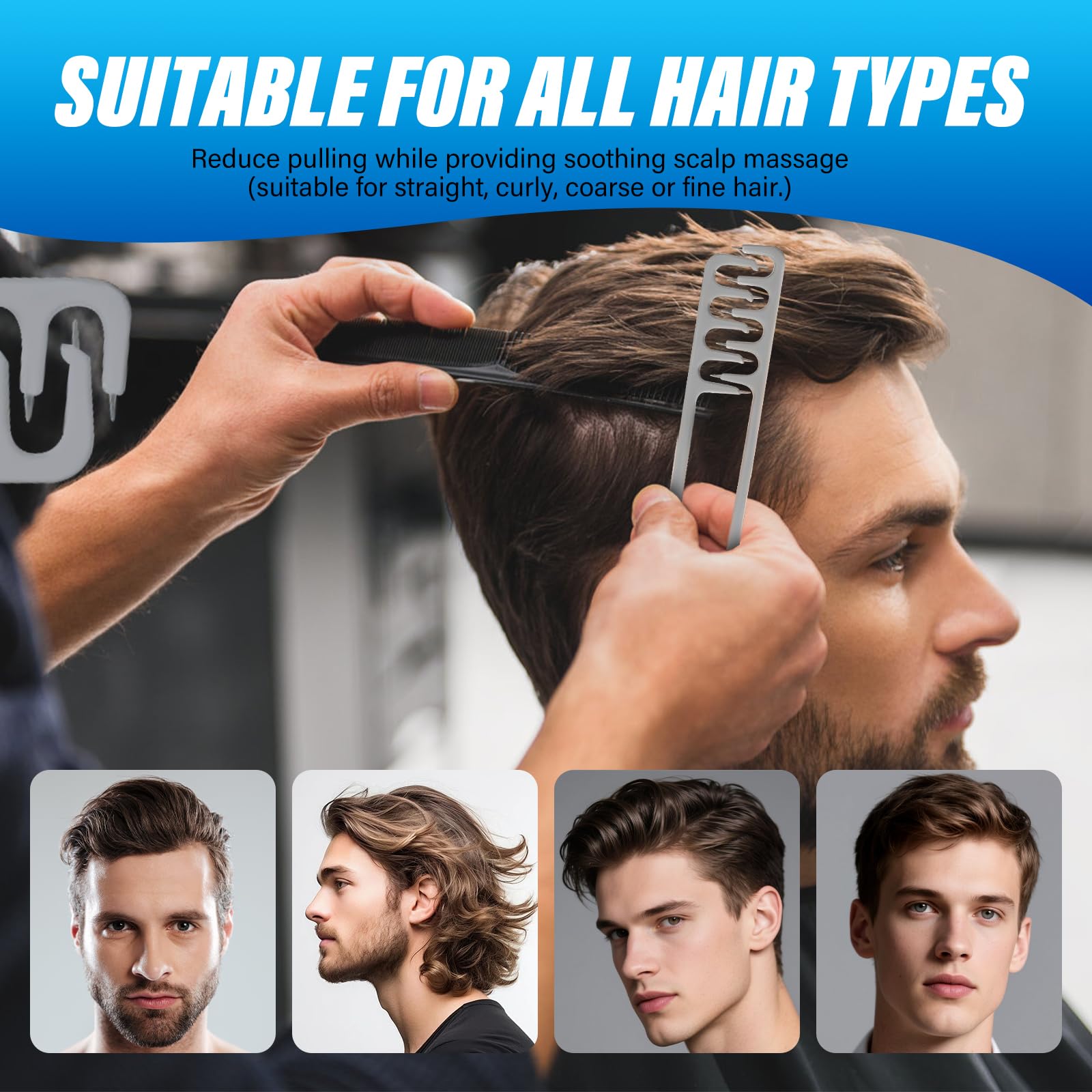 Magic Cleaner Texture Comb versatile for men and women with all hair types