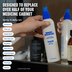Magic Molecule Skin Cleanser pack shows convenient triple-pack for ongoing care