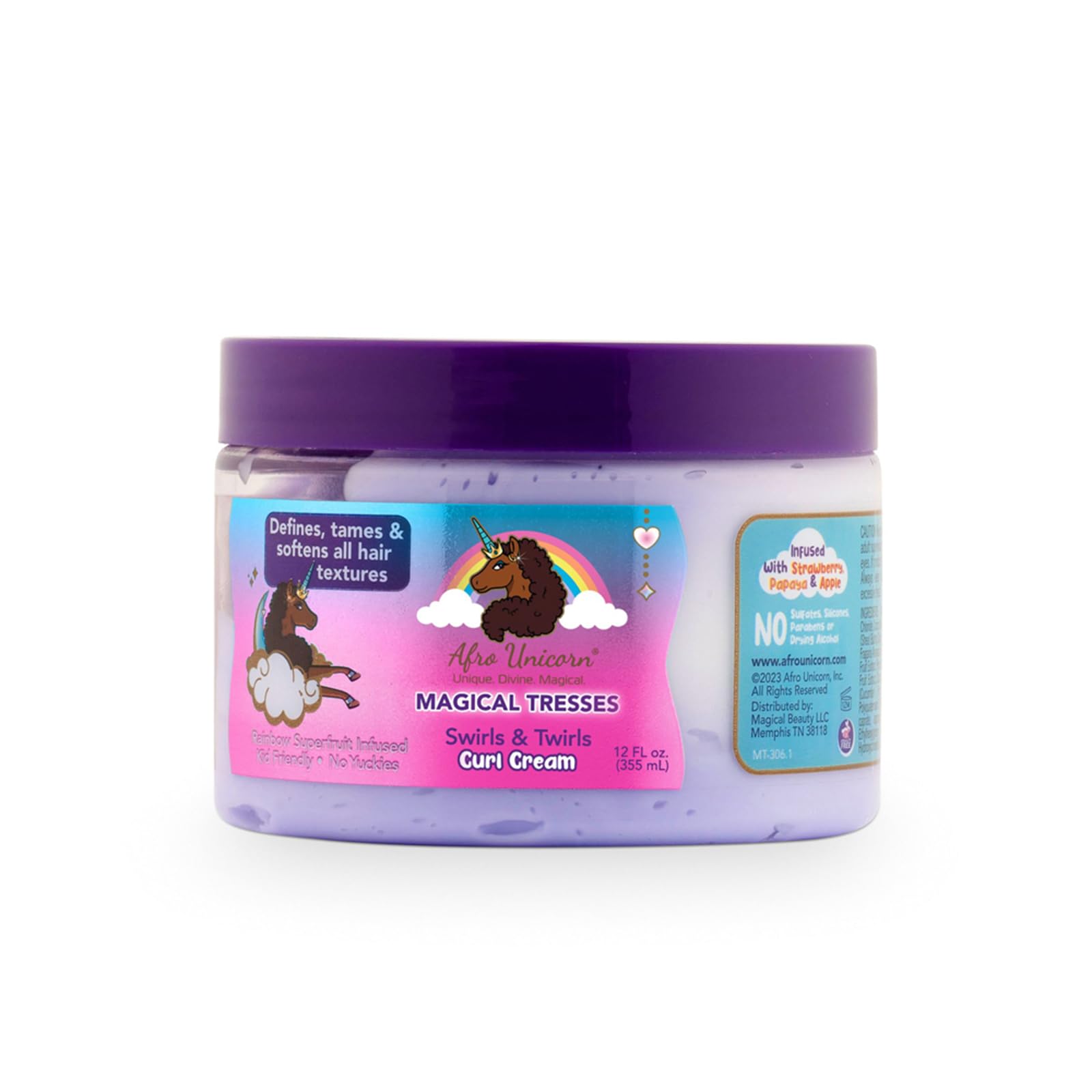 MAGICAL TRESSES Swirls & Twirls curl cream bottle for hydration across all curls