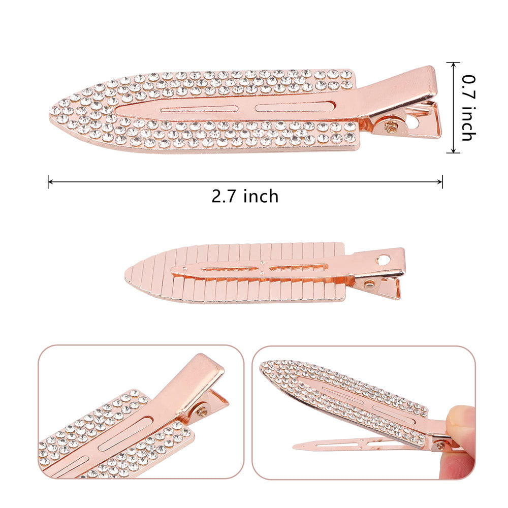 Magicsky gold clip keeps bangs tidy during care.
