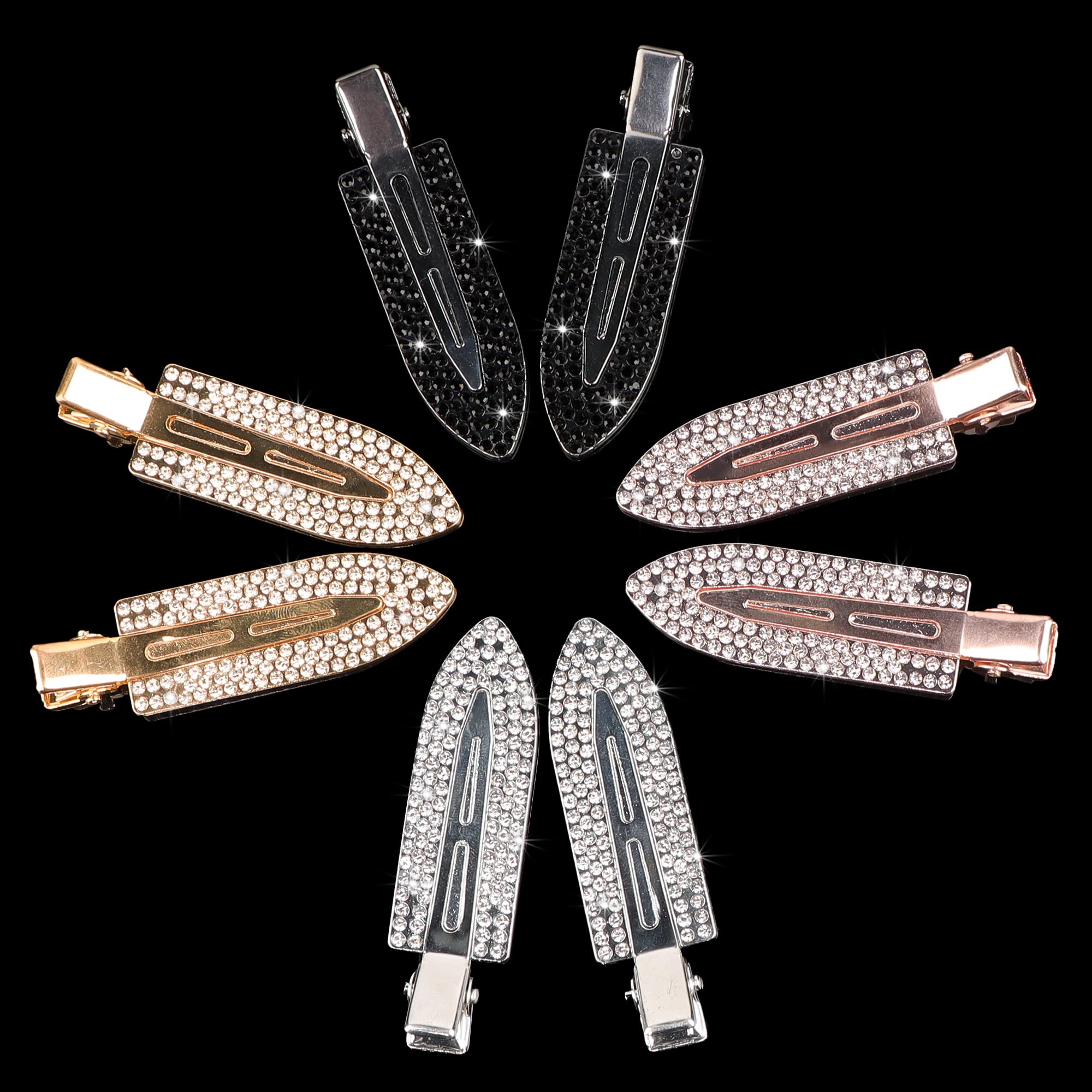 Magicsky rose-gold clips are travel-friendly styling aids.